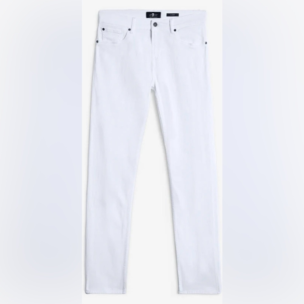 7 For All Mankind Crisp White Denim